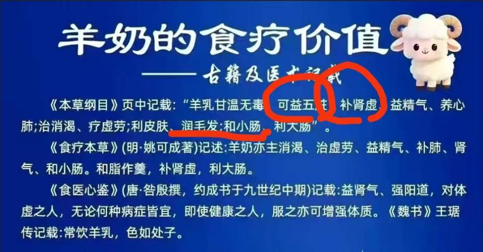 都在讨论中年危机感，你们有没有这样的烦恼[捂脸] 喝羊奶可以润毛发，健脾胃，补肾虚 配图