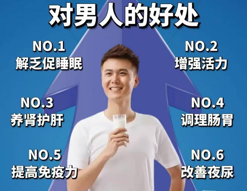 💯男人 喝“羊奶”的好处‼️ ✔️🉑提高人体活力 ✔️🉑解乏促睡眠 ✔️🉑养肾护肝 ✔️🉑提高免疫力 配图