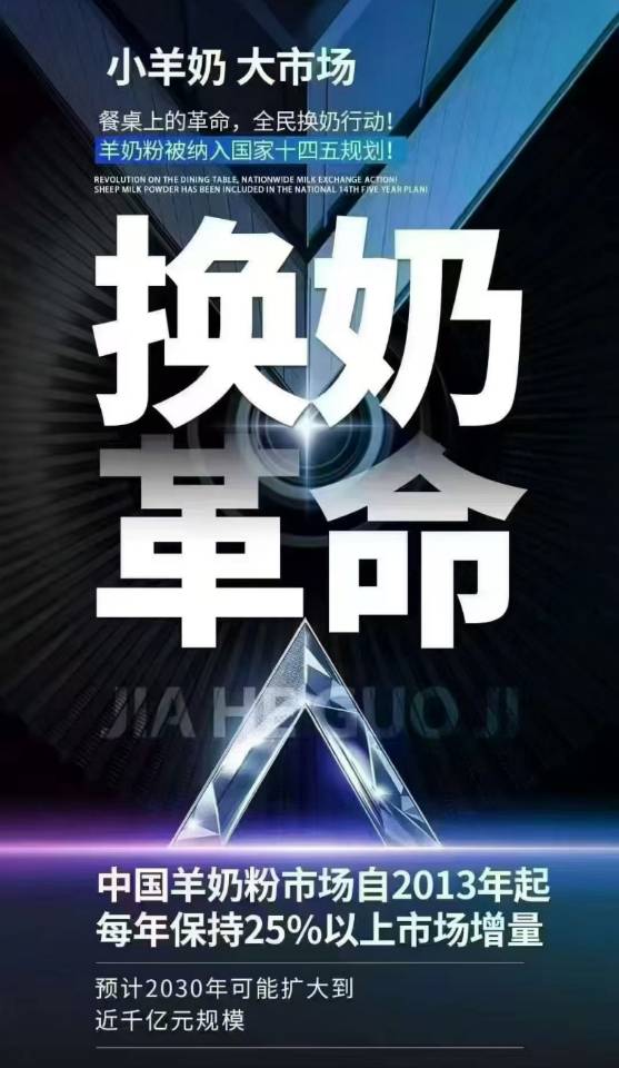 不卖奶 只卖商机 打造餐桌革命，实现人人换奶 让国人喝上一口健康奶，一杯于王氏.羊奶 强壮一个民族， 配图