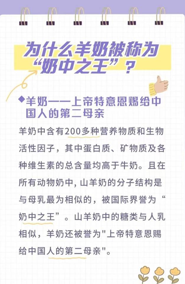为什么羊奶被称为“奶中之王”？ 配图