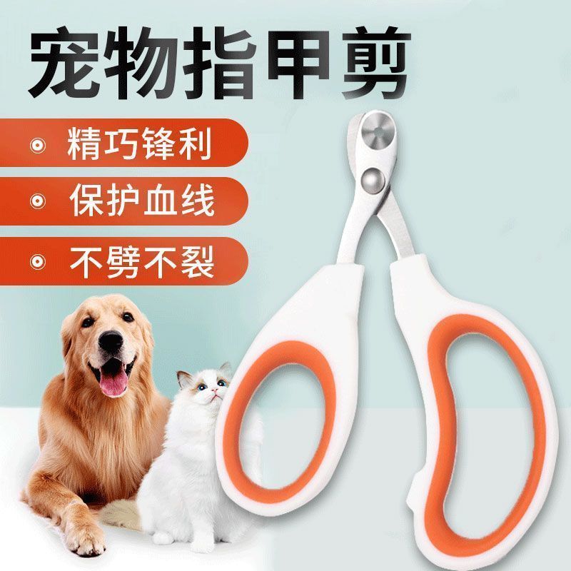 猫咪指甲剪刀小盲剪圆孔新手专用品宠物狗狗防出血线防抓伤神器钳