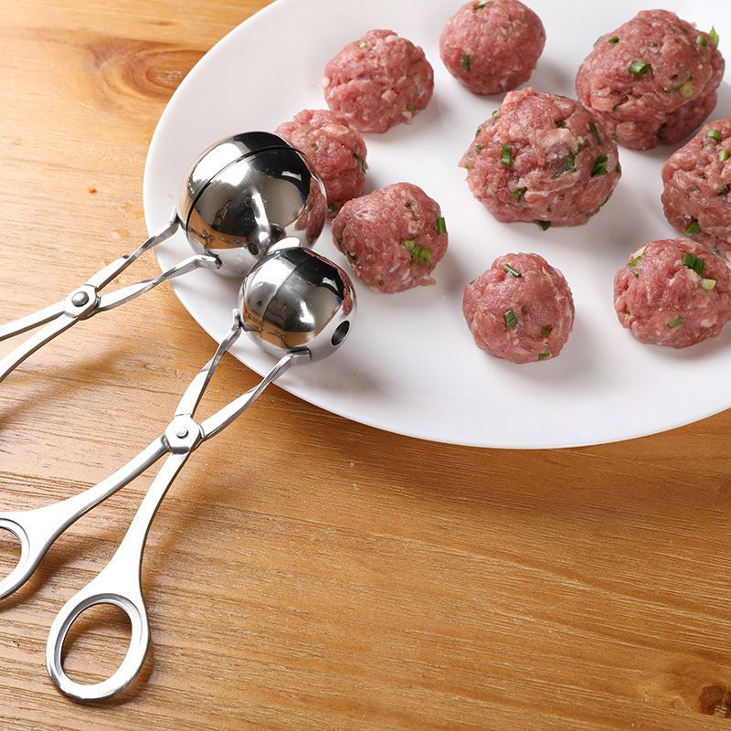 不锈钢肉丸子制作器虾滑饭团模具厨房做丸子夹神器