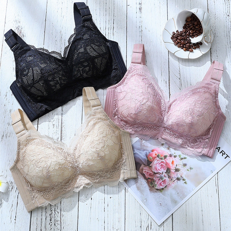 福满潮歌大码全罩杯蕾丝乳胶内衣