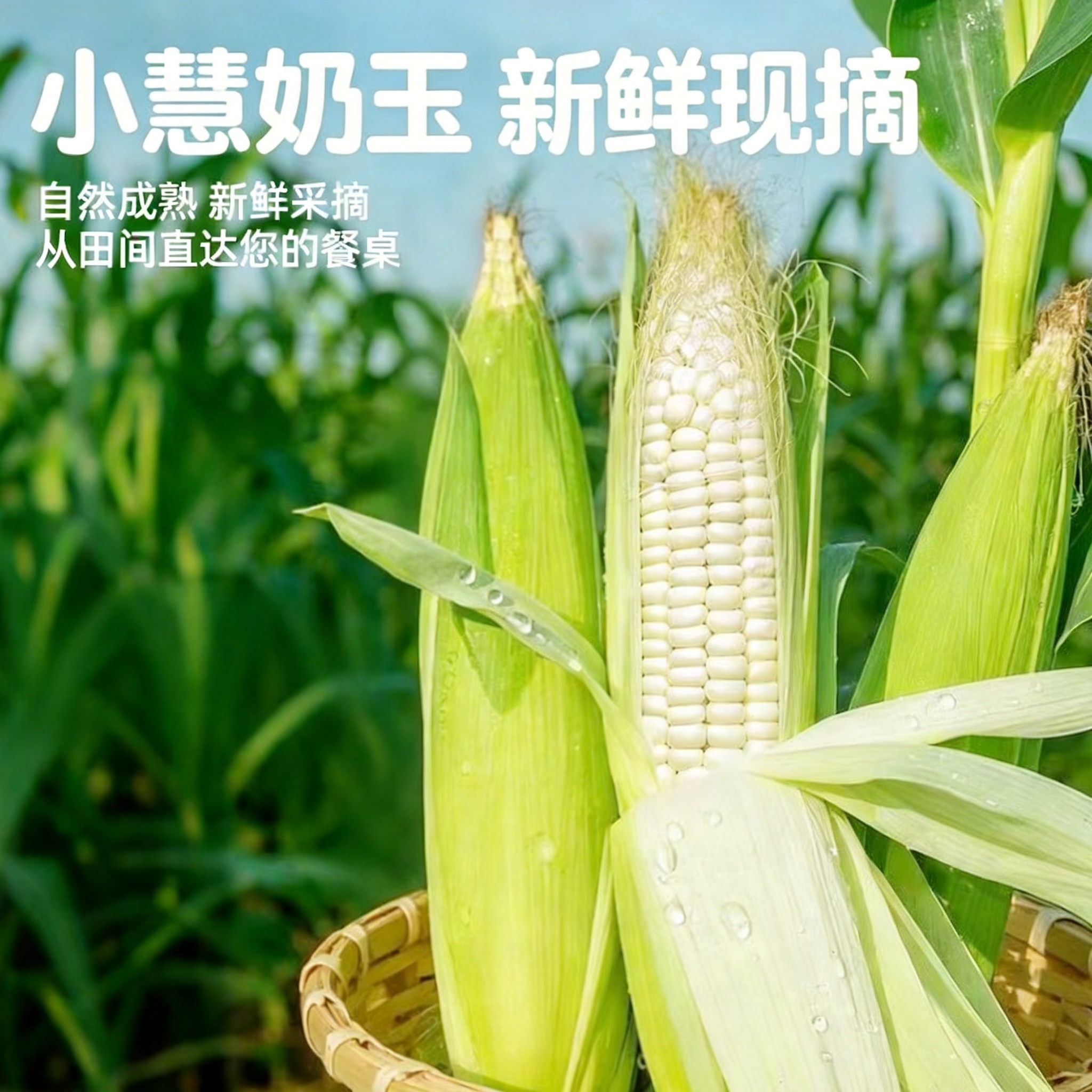 小慧奶玉水果玉米牛奶玉米爆浆现摘新鲜可以生吃