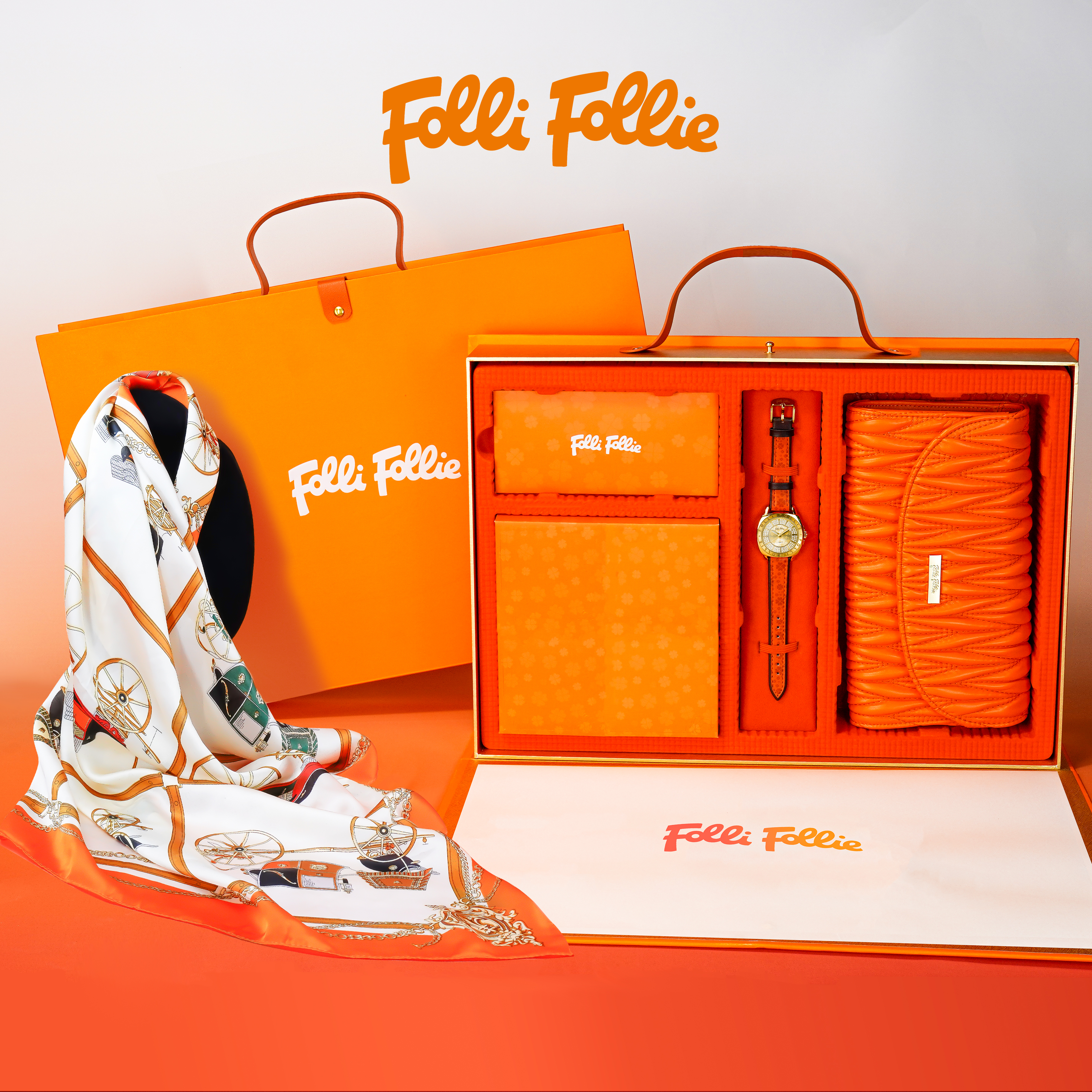 希腊Folli Follie尊享版丝巾礼盒