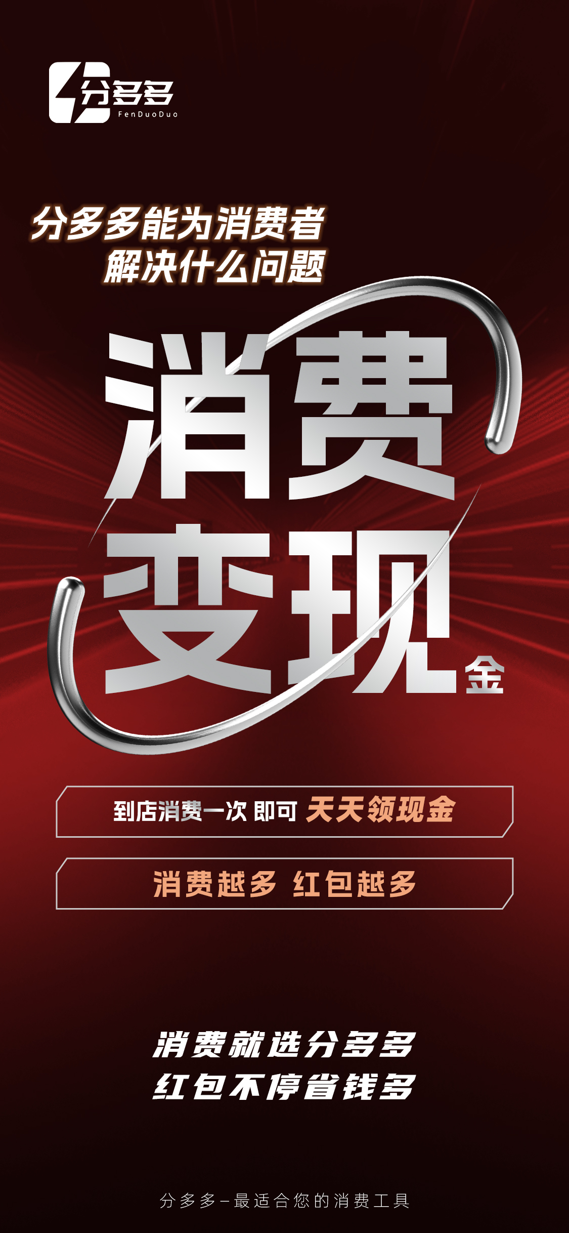 ⭐️分多多⭐️ 让商家、创业者、消费者， 三方受益的平台！ 选择分多多， 选择精彩人生！ 消费就选分 配图