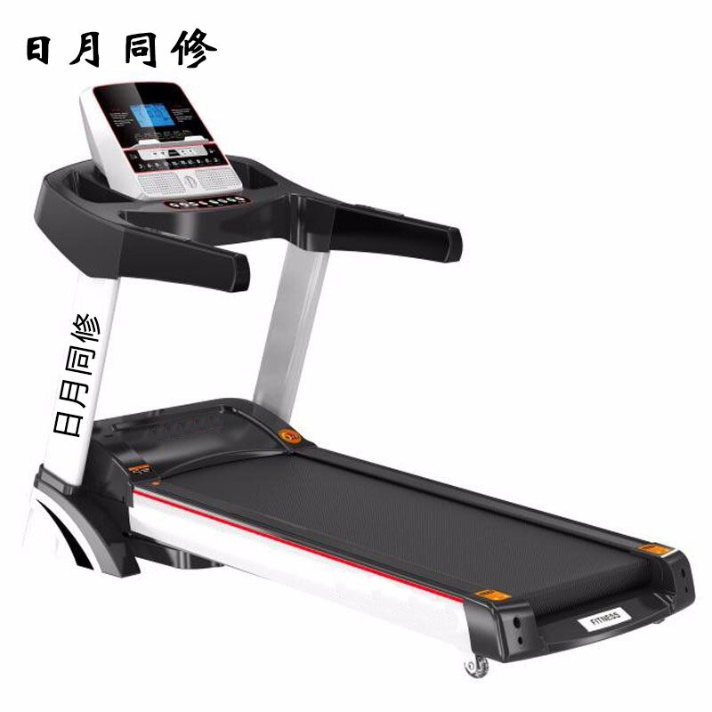 日月同修单功能5寸蓝屏免安装大跑步机带USB音响家用静音防震折叠走步机