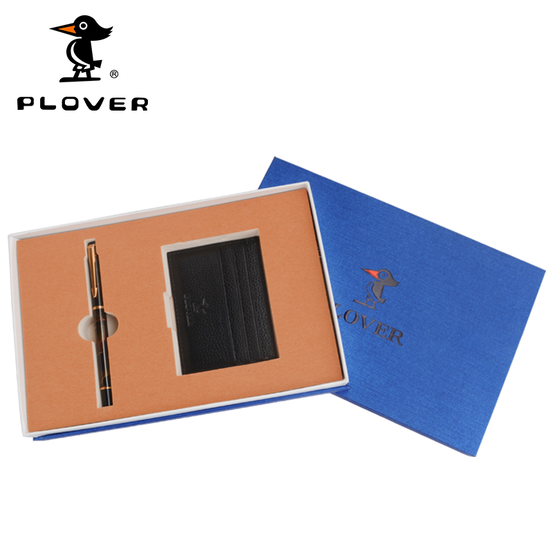  PLOVER香港啄木鸟笔卡包两件套证件包钢笔牛皮卡包GD811032-2A