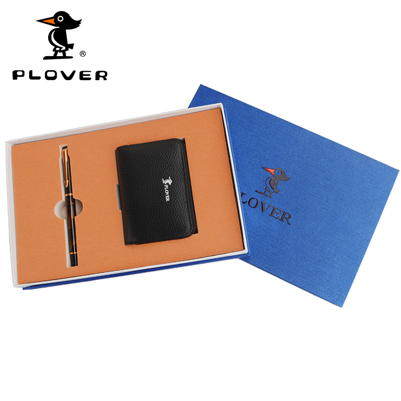 PLOVER香港啄木鸟笔卡包钱包两件套钢笔证件包牛成革卡包GD811033-2A