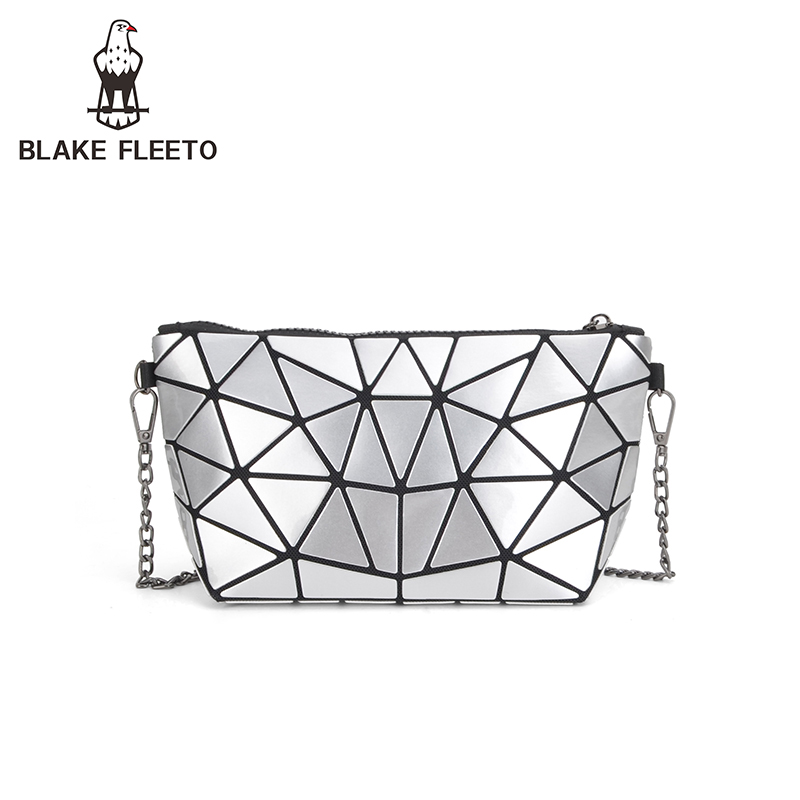 BLAKE FLEETO 香港鸟几何菱格手抓包（配手腕织带）ZMN70188