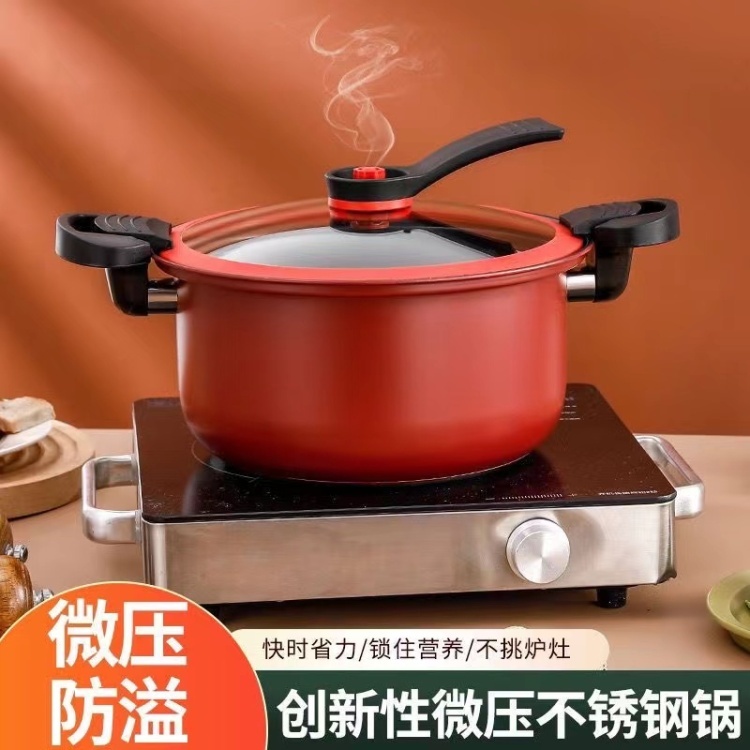  路易菲斯微压锅3.5L汤锅微压不粘炖汤锅低压力煲WYG-218