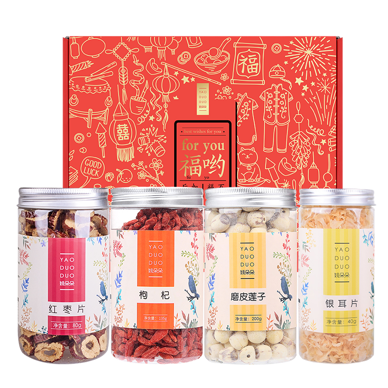 姚朵朵鹊至福来养生干货礼盒455g