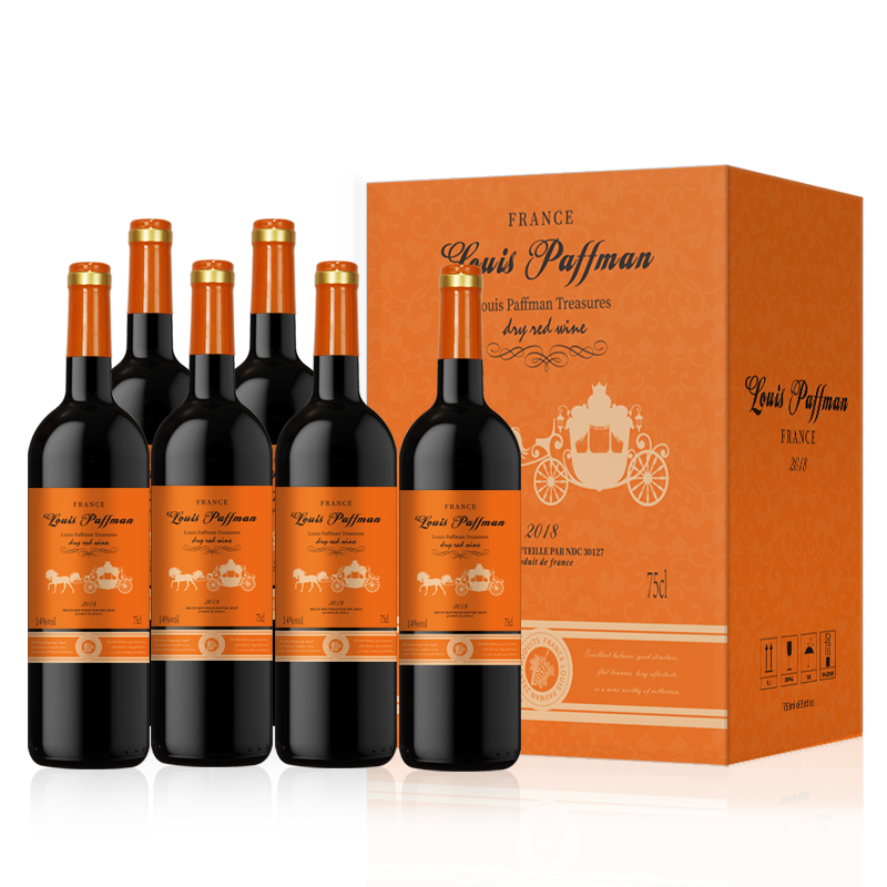 路易帕夫曼路易帕夫曼珍藏干红葡萄酒14度葡萄酒750ml*6瓶 整箱