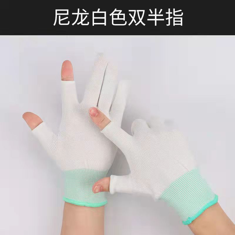手套批发露二指露三指骑车开车工作男女防晒手套钓鱼专用手套