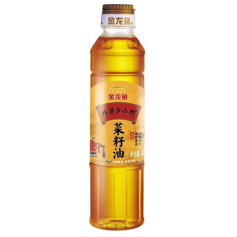金龙鱼外婆乡小榨菜籽油400ml+金龙鱼kings特级亚麻籽油400ml