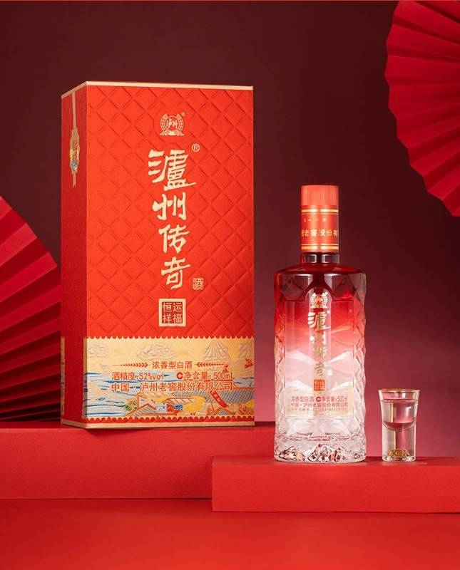 泸州传奇恒运祥福52度 浓香型白酒 500ml*1