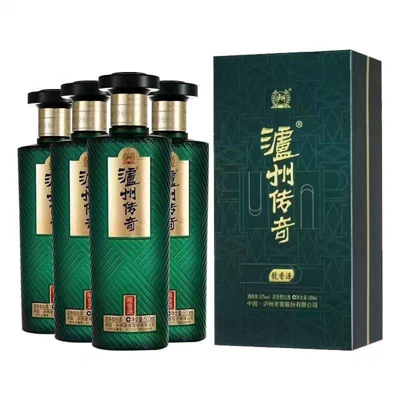 泸州老窖泸州传奇龙香源浓香型白酒500ml*4瓶