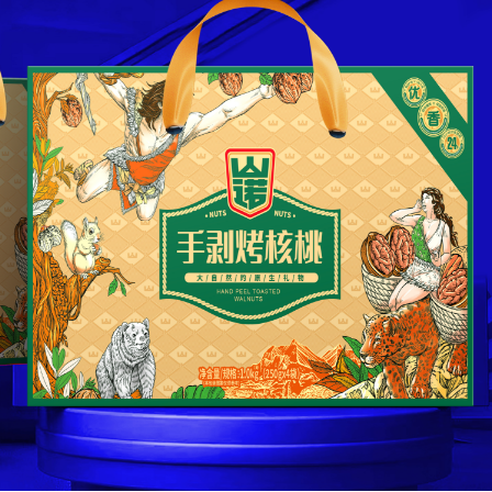 山诺手剥烤核桃【新品】250g×4袋