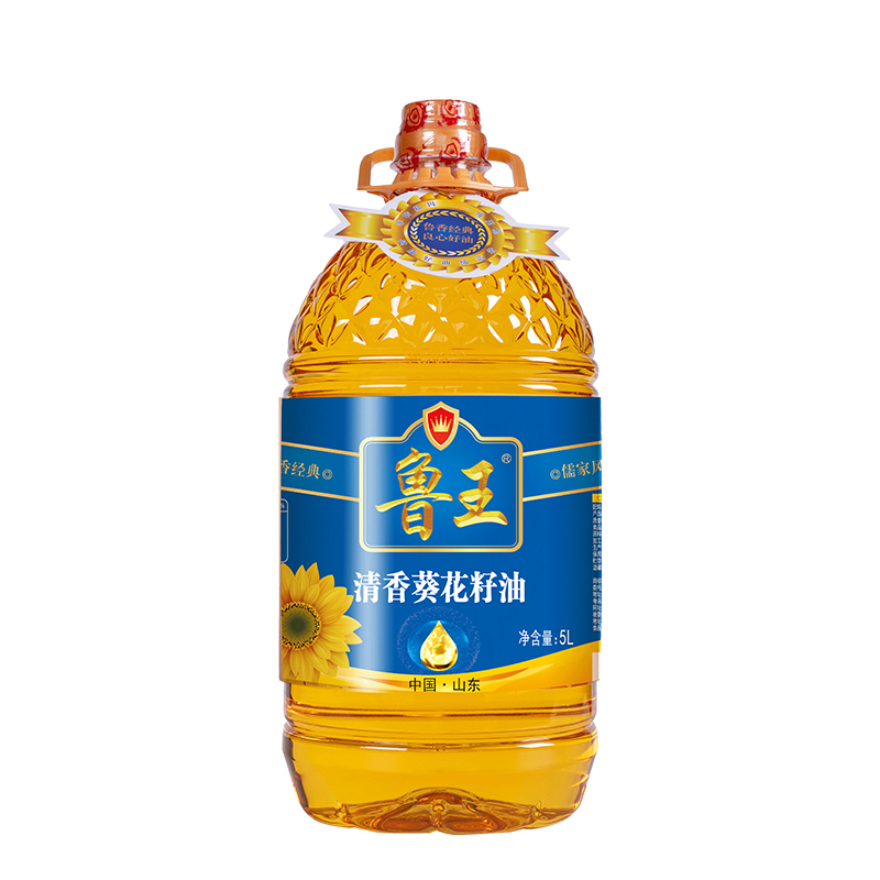 鲁王一级压榨清香葵花籽油5L