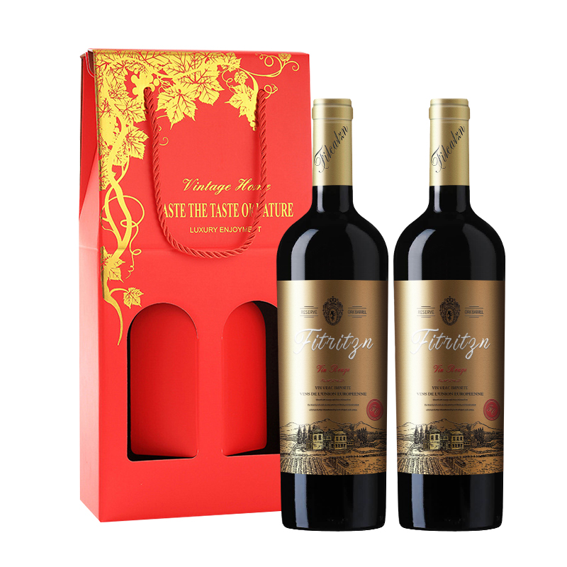 菲翠桐庄.庄园干红葡萄酒 750ml*2瓶 配送双支礼盒