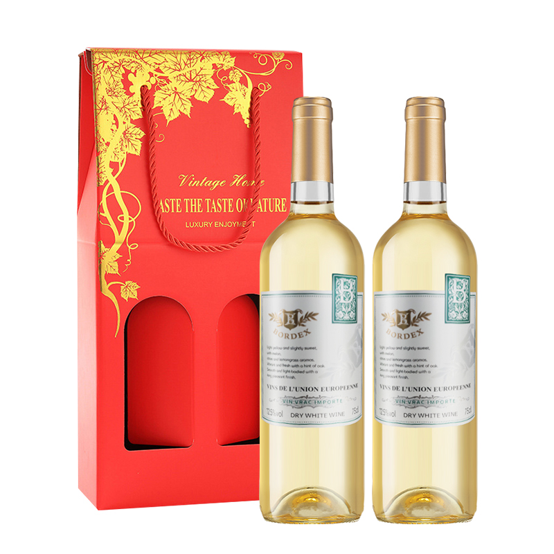 法国波多士干白葡萄酒750ml*2瓶