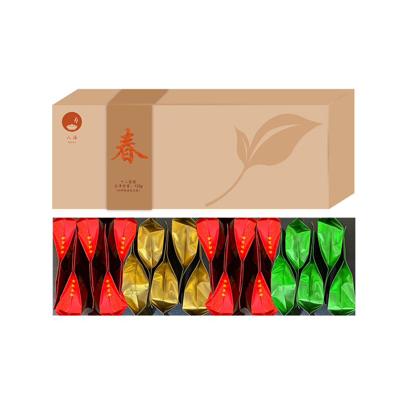 八泽福建铁观音金骏眉小种组合茶叶礼盒123g（不含手提袋）