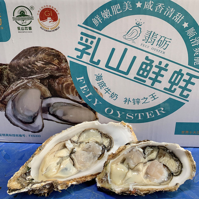 翡砺乳山生蚝至尊山海礼9003XL型  9斤 单只重量：140-190g 牡蛎数量：23-32只