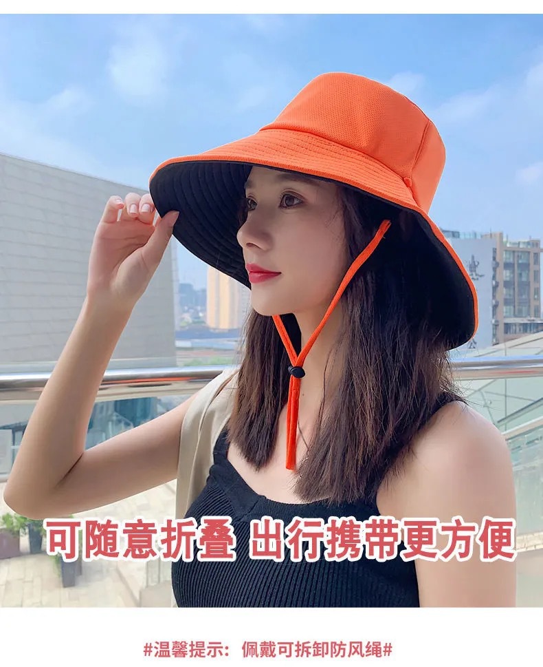 梓延严选 纯色双面大檐渔夫帽 1顶