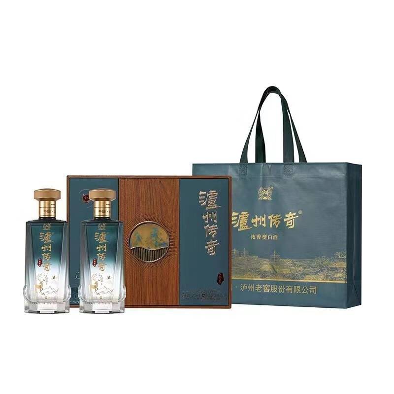 泸州老窖 泸州传奇 浓香型52度  500mL*2瓶 仁缘聚福礼盒