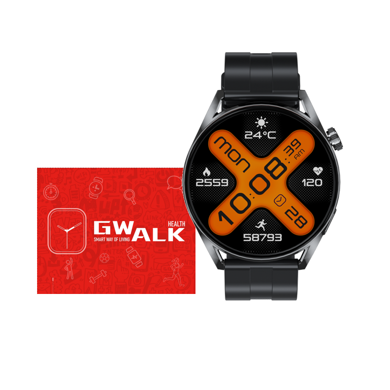 GWALK极沃客 GT5智能蓝牙通话手表多功能运动心率血压音乐通用代计步健康