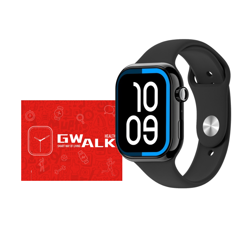 GWALK极沃客 WATCH10支付型无边框大屏智能蓝牙通话手表多功能运动心率血压音乐通用代计步健康防水