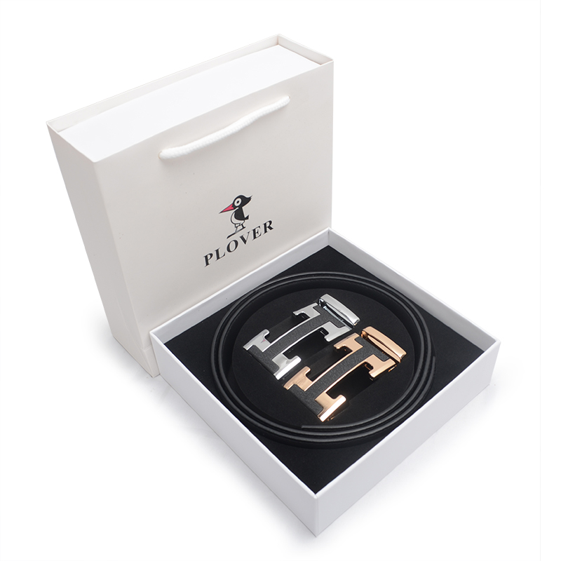 PLOVER香港啄木鸟自动扣双扣头层皮带GD43AK38K39-DA-B18