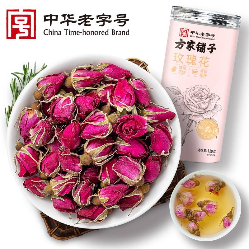 京东热销20W+【方家铺子】玫瑰花120g/瓶装
