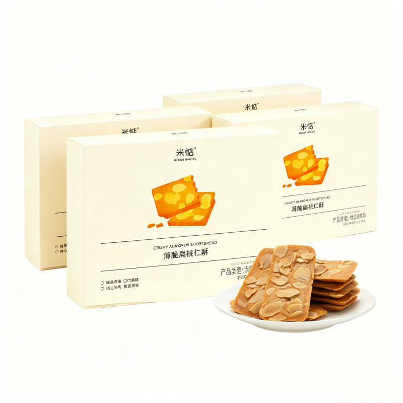 米惦薄脆扁桃仁酥74.5g*4盒