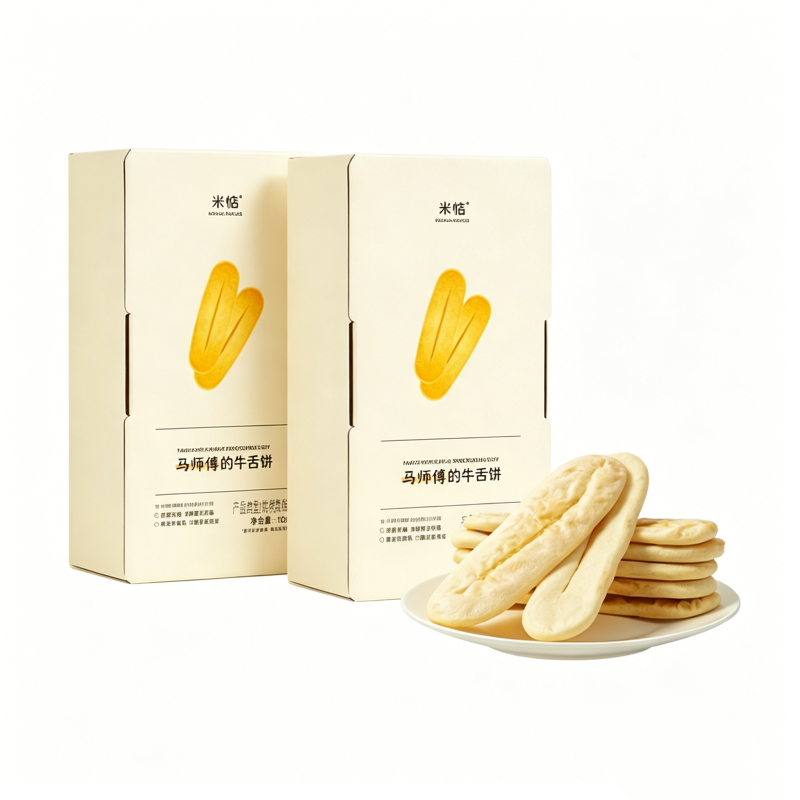 米惦马师傅的牛舌饼180g*2盒