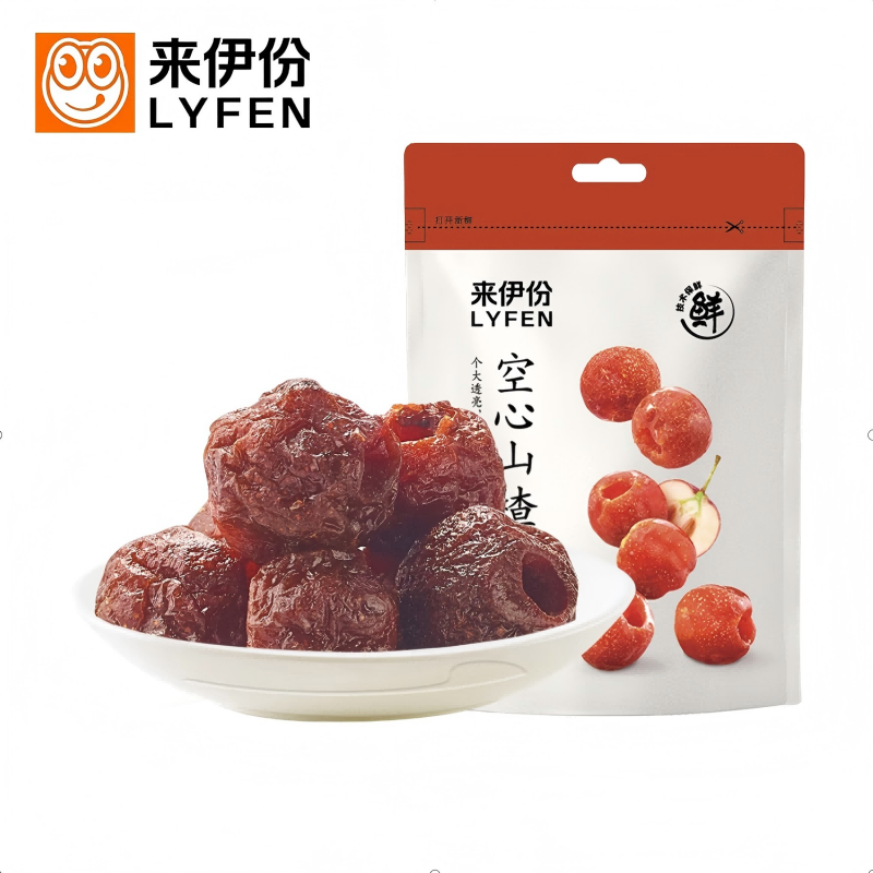 来伊份空心山楂108g*5包