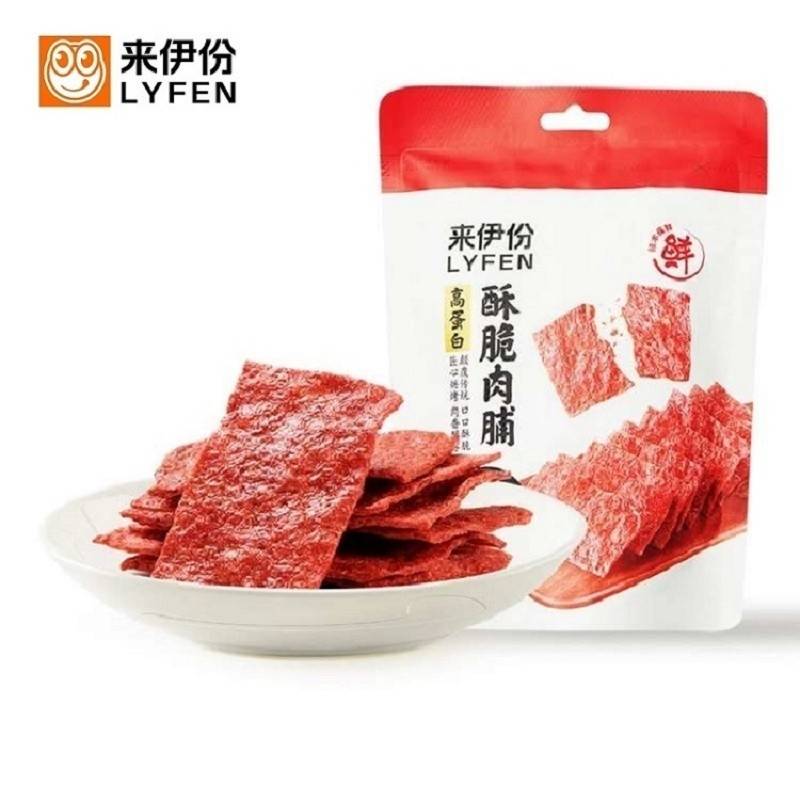 来伊份高蛋白酥脆肉脯35g*5包