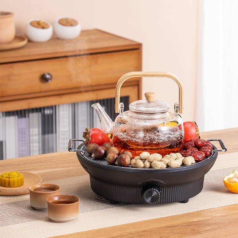 山水电器 电陶炉 (煮茶围炉带玻璃壶、烤网) ST-20HG14