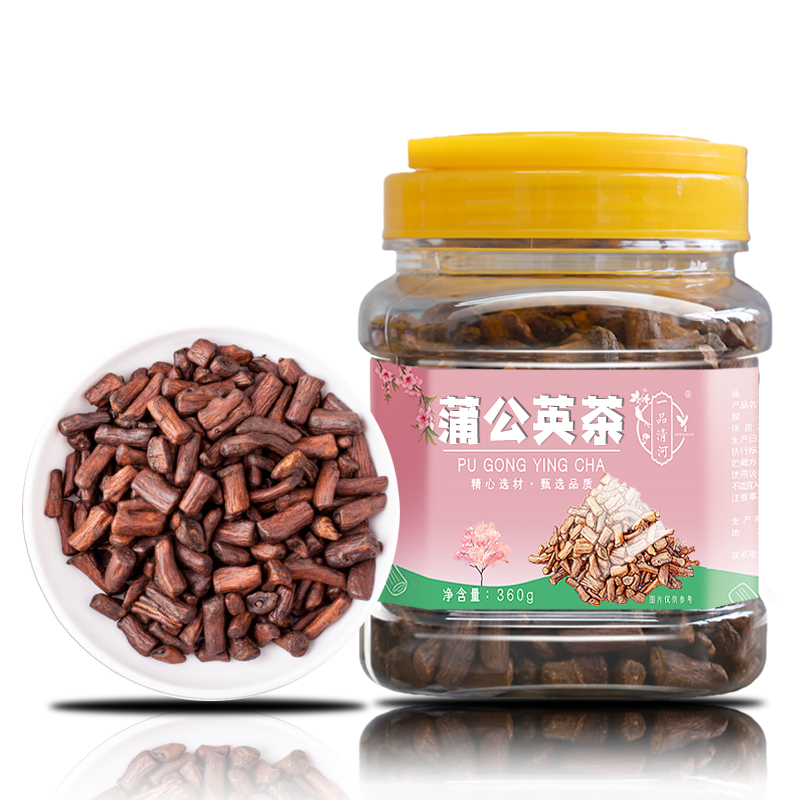一品清河 蒲公英根茶360g多巴胺罐装
