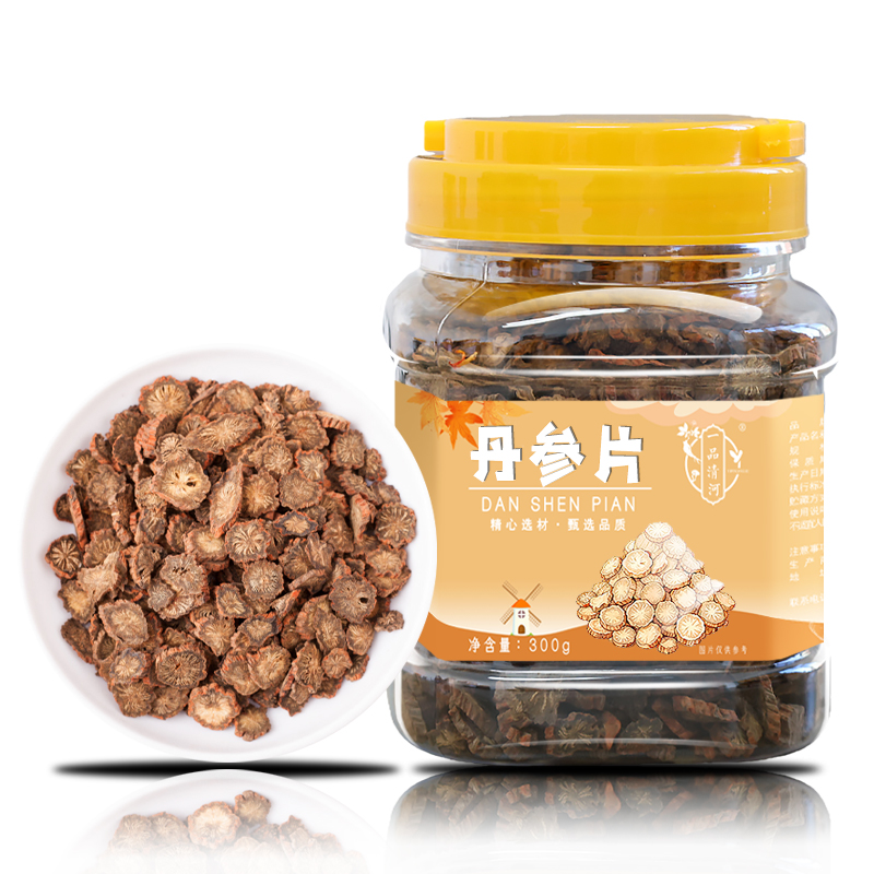 一品清河 丹参片300g多巴胺罐装