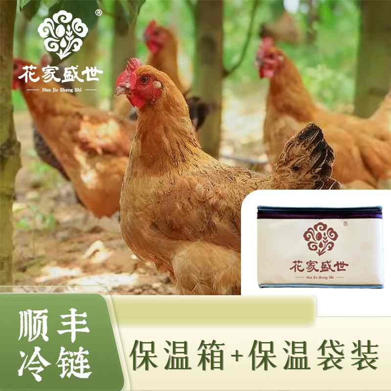 花家盛世 2年以上黄油老母鸡1250g左右/只*2只/箱