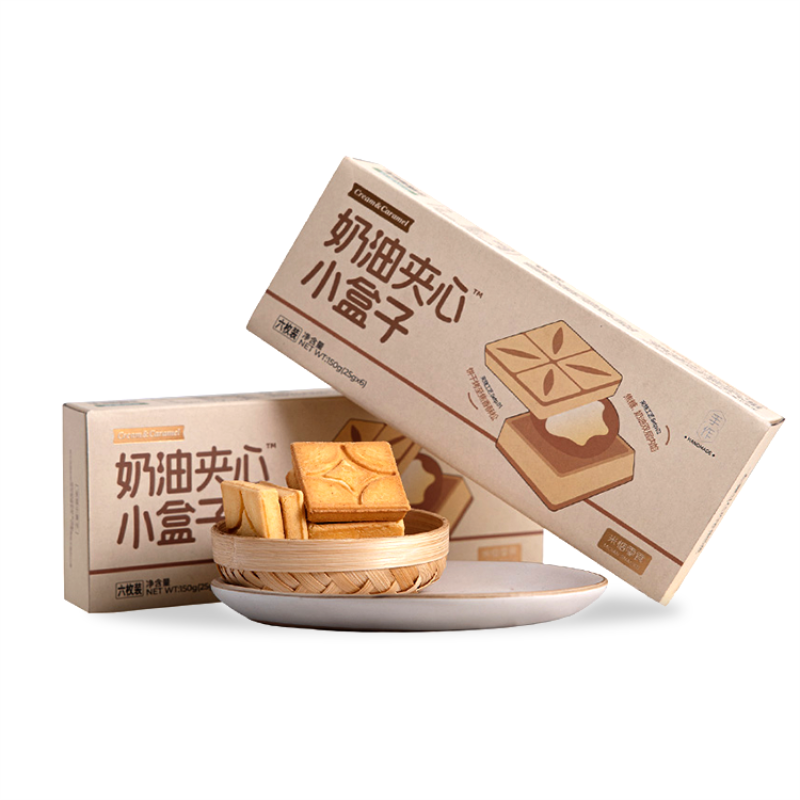 米惦三口味奶油夹心小盒子150g*2盒
