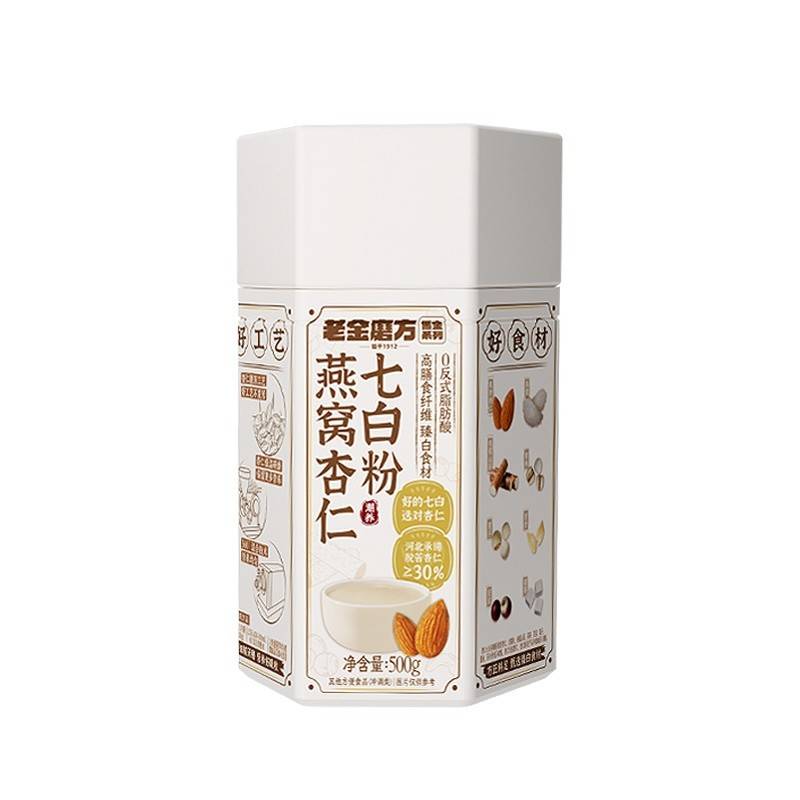 老金磨方燕窝杏仁七白粉500g