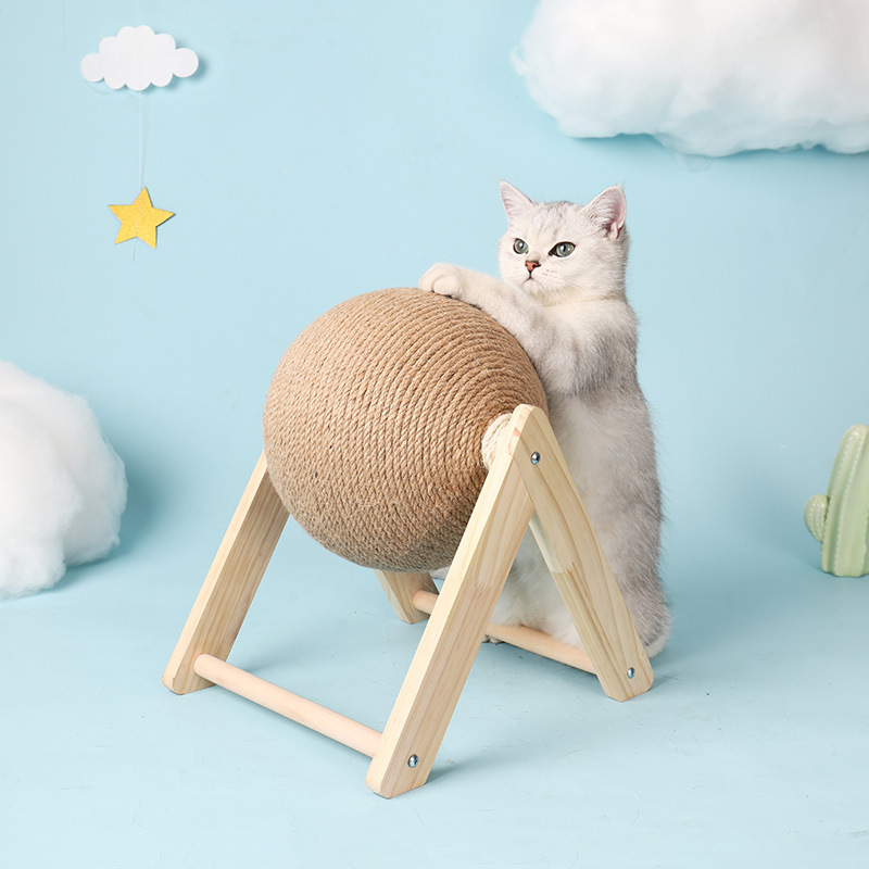 灵宠物语猫抓球猫咪磨爪手缠剑麻绳猫爬架猫抓柱耐抓猫咪玩具