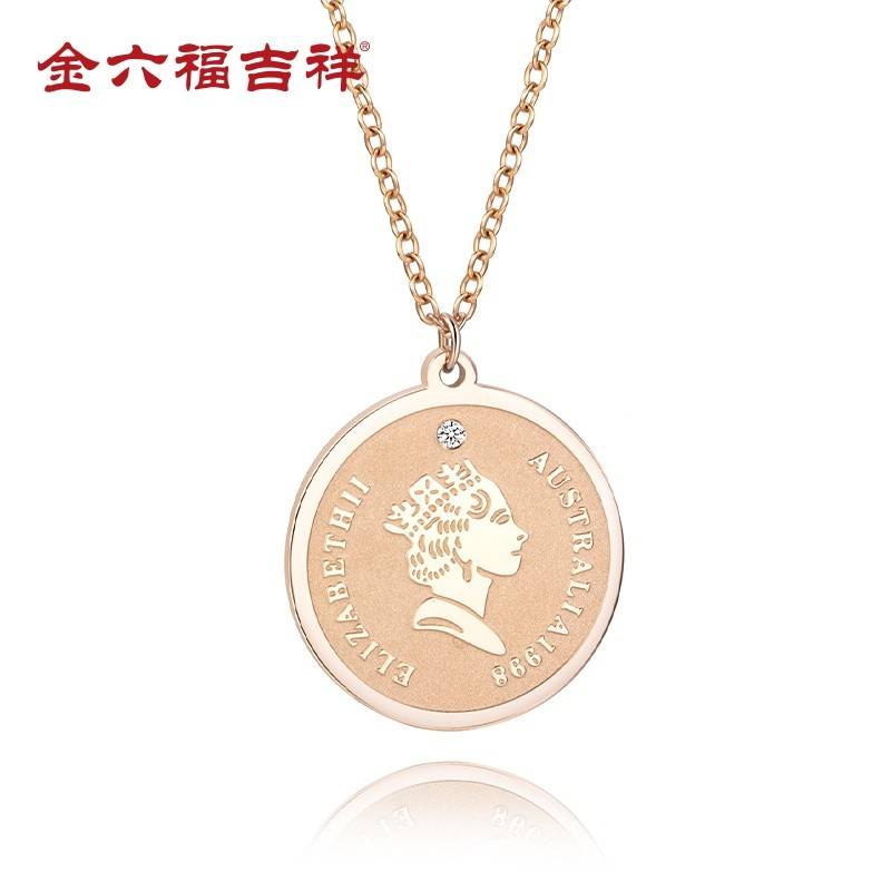 金六福吉祥女王牌钻石套链