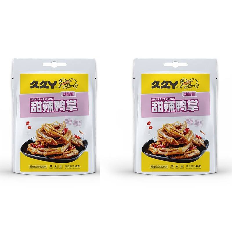 久久丫 甜辣鸭掌116g*2