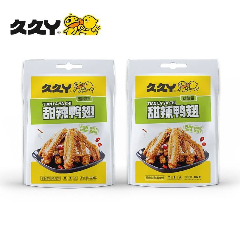 久久丫甜辣鸭翅102g（新潮版）*2
