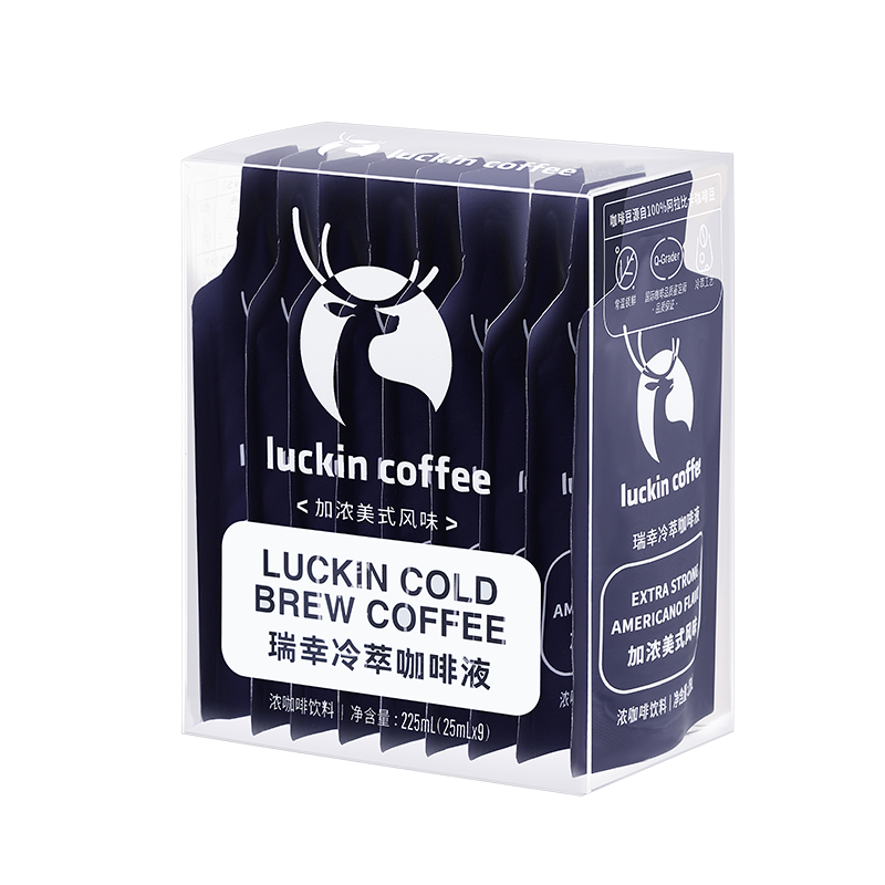 瑞幸咖啡冷萃咖啡液美式风味25ml*9