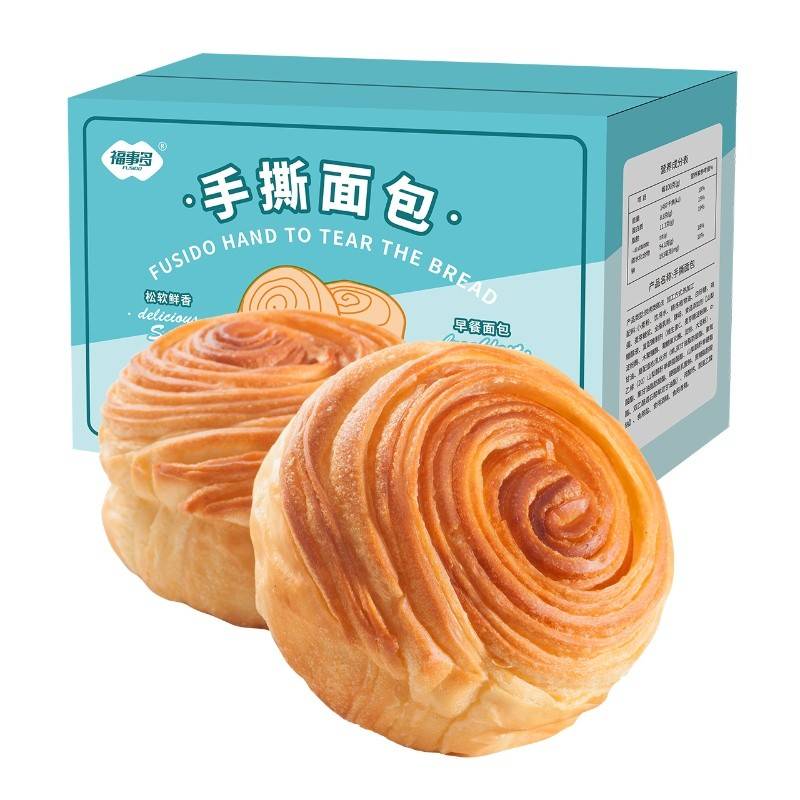 福事多 营养早餐代餐手撕面包500g