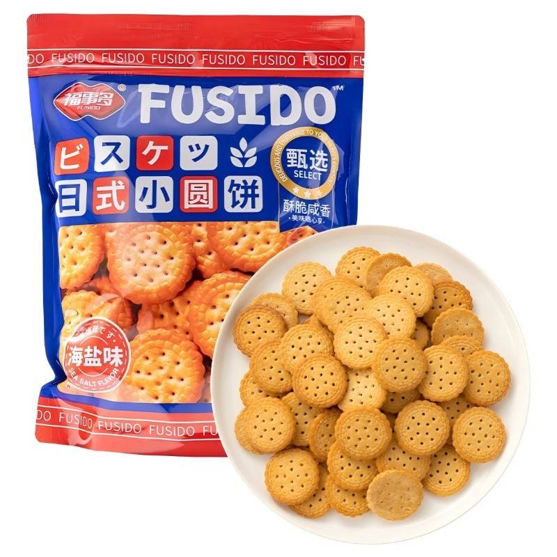 福事多日式小圆饼440g（海盐味）